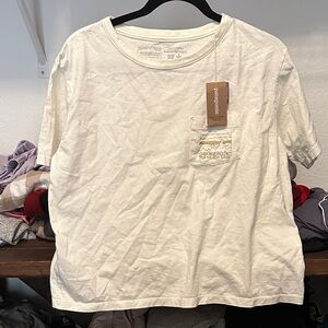 NWT Patagonia women’s Cream Pocket Tee